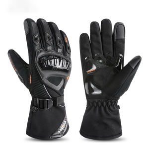 <span class=keywords><strong>Gants</strong></span> de cyclisme d'<span class=keywords><strong>hiver</strong></span> à doigts entiers pour hommes, polaire antidérapante compatible avec écran tactile étanche pour les sports de plein air, la moto - Product Image 1
