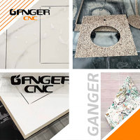 Scie à pont CNC 4 axes avec servomoteur pour marbre, granit, quartz, pierre, rotation de l'axe C de 0 à 360°, haute stabilité, dalles, comptoirs