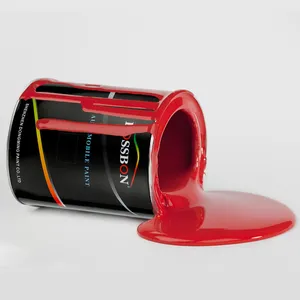 Sistema de mezcla de fórmula de pintura con acabado de Carola Camry de Color rojo metálico de Barcelona, revestimiento de reparación automotriz