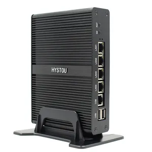 HYSTOU J1900 Mini PC industriale integrato Server DRR3 RAM Firewall Pfsense con 4 Lan