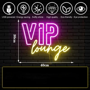 Custom VIP Lounge al <span class=keywords><strong>Neon</strong></span> segno USB alimentato da parete LED con corpo in plastica per Bar, Club, sala giochi, decorazione al <span class=keywords><strong>Neon</strong></span> personalizzata - Product Image 3