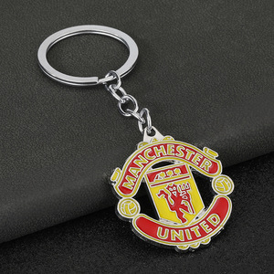Porte-clés de football en métal durable avec breloque double rangée en acrylique et pendentif en alliage de zinc, produit officiel de collection pour fans, cadeau, Barcelone - Product Image 5