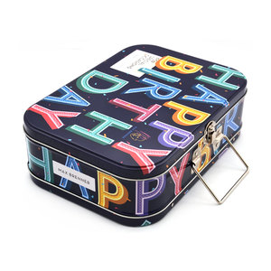 Trẻ Em Của An Toàn Rỗng <span class=keywords><strong>Tin</strong></span> Hộp Ăn Trưa Xử Lý Khóa Có Thể Tái Chế Kim Loại Trường Hợp Cho Thực Phẩm Đồ Chơi Lưu Trữ Cho Sô Cô La Đường Lưu Trữ Ván Ép - Product Image 2