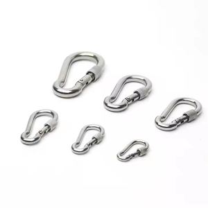 Aço Inoxidável Produto Ponto Gancho Carabina Resistente À Corrosão Com Fivela De Mola De Segurança Feminina 304 316 - Product Image 5