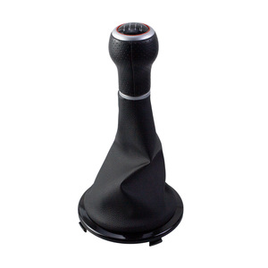 Pommeau de levier de vitesse en cuir, 5 vitesses, ergonomique, pour Volkswagen GOL G4 G5 - Product Image 1