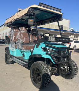 Weliftrich màu đen mờ 72V pin lithium hoạt động bảng điều khiển năng lượng mặt trời 6 chỗ ngồi Xe golf điện - Product Image 2