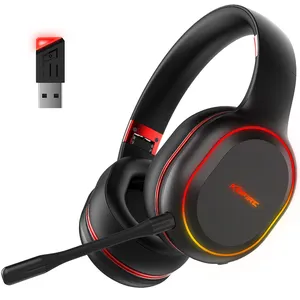 Kofire UG-05 Headset Game Bluetooth, Headphone Gaming Nirkabel 2.4G dengan Mic