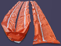 Barrière de confinement gonflable pour algues marines / Barrière anti-inondation facile à installer / Barrière de confinement pour déversements d'huile en PVC réutilisable et écologique