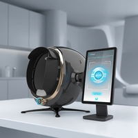 Analyseur de peau intelligent 3D AI 2026 Moji AI Products, 13 langues, avec 36 millions de pixels