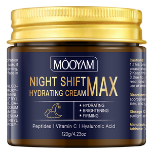 Crema de Noche OEM Night Shift Max 120g, Crema Facial Hidratante y Reafirmante con Péptidos, Vitamina C y Ácido Hialurónico para el Cuidado de la Piel Durante la Noche - Product Image 1