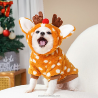 Vêtements de Noël pour chien : Déguisement de Père Noël pour animaux de compagnie, tenue amusante et chaude pour l'hiver, tailles XS-2XL