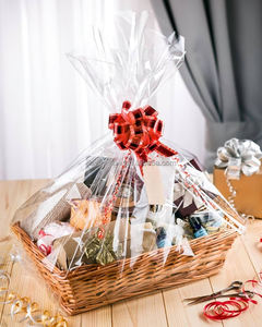 JY Rectangular Pink Hamper Baskets for Gifts Empty Gift Tray Hamper <strong>Wicker</strong> Gift Basket Box Kit CUSTOM Size - Product Image 2