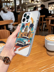 Coque de téléphone rétro <span class=keywords><strong>Cuba</strong></span> Havana 2026 pour iPhone 17 16 15 14 13 12 11 Pro Max, étui antichoc vintage style voiture - Product Image 5
