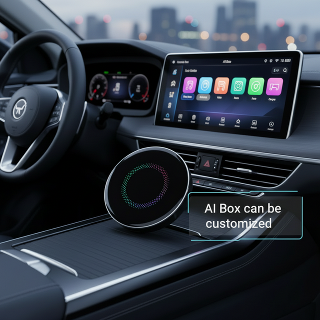 2026 AI Box Wireless CarPlay & Auto Adapter Plug & Play Dual-Band WiFi Bluetooth 5.0 4K Video Support Android 13.0 System