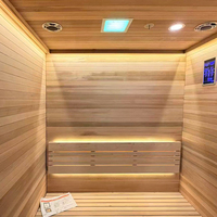 Fournisseur chinois fiable de sauna vapeur de luxe pour usage domestique avec porte en verre transparent pour usage privé