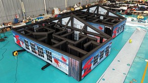 Commercial Grade Black <b>Inflatable</b> Halloween Maze Game <b>Inflatable</b> Haunted <b>House</b> Maze for Party - Product Image 3