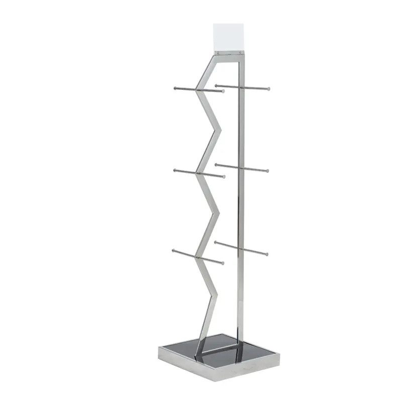 Customized Boutique Clothing Racks Metal Lingerie Display Stand Underwear Display Stand With Base
