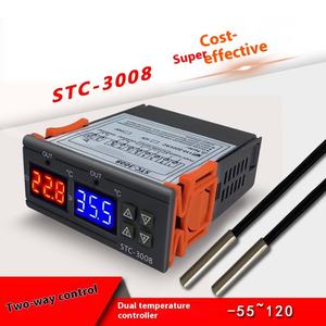 Thermostat numérique à double commande STC-3008 avec affichage intelligent et interrupteur de réglage de température double, modules LCD - Product Image 2