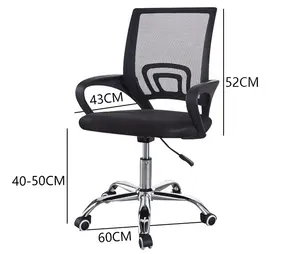 Sedia da ufficio ergonomica reclinabile a prezzo regolabile in maglia da lavoro girevole Designer con schienale alto