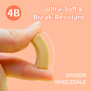 Macaron 30 cái dễ dàng-lau tẩy Bộ TPR <span class=keywords><strong>4B</strong></span> nhựa cao su tẩy số lượng lớn Vàng tẩy cho các trường học - Product Image 6