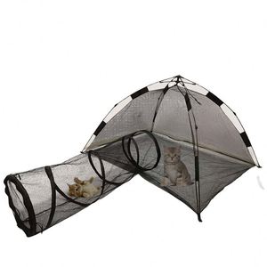 Parc pour animaux de compagnie portable de grande taille, tente pop-up pour chats, enclos pour extérieur et patio, fabriqué en usine BSCI - Product Image 1