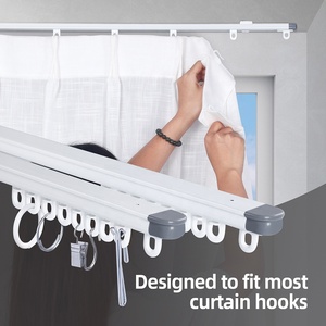 <span class=keywords><strong>Rail</strong></span> de rideau télescopique extensible en gros, vente chaude, <span class=keywords><strong>rail</strong></span> coulissant réglable pour stores et <span class=keywords><strong>rideaux</strong></span> - Product Image 4