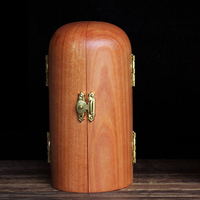 Statue bouddhiste et taoïste sculptée à la main, mini-autel de voyage, sanctuaire de poche en bois pour la bénédiction à domicile, cadeau