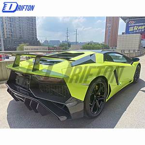 Alerón trasero de fibra de carbono seco forjado estilo LP750 SV para Lamborghini Aventador LP700 LP720 LP740 LP750 2011-2022 - Product Image 3