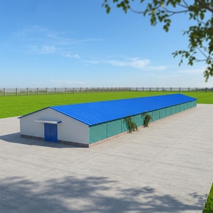 Casa Modular Prefabricada con Estructura <span class=keywords><strong>de</strong></span> Acero, Cobertizo Agrícola con Revestimiento Metálico y <span class=keywords><strong>Entrada</strong></span> Cubierta - Product Image 1