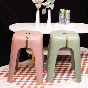 Hengfeng <b>Plastic</b> <b>Stool</b> 375x375x475mm Stackable Modern Design For Home And Commercial Use - Product Image 3