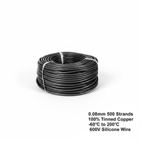 Cable de Silicona de 13 AWG y 2.5mm², Cable de Cobre Estañado Flexible de Calibre 13, 600V, para Conexión de Baterías BESS, Drones, Motores FPV