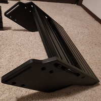 Holesale-simulador de conducción de carreras, soporte de volante de metal ajustable negro, aleación de aluminio estándar