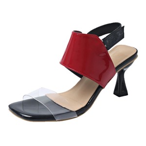 Summer New Arrival Square Toe Transparent Strap High Heel <b>Sandals</b> Women Sexy Large Size Elegant <b>Sandals</b> 34-45 - Product Image 5