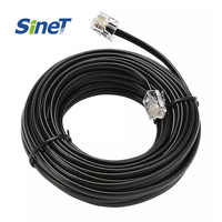 Cable de Conexión Telefónica Blindado UTP Cat3 a Precio Económico, 24-30AWG, Cobre CCA, 1 Año de Garantía, Estándar Rj45, Cubierta de PVC LSZH