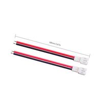 JST Kabel Konektor Micro Male Female, 1.25Mm 2 Pin 80Mm