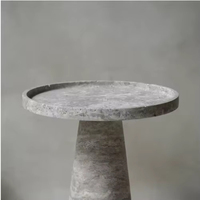 Meubles en pierre naturelle minimalistes de luxe sur mesure, table de chevet et table d'appoint en marbre Calacatta Violet pour le salon