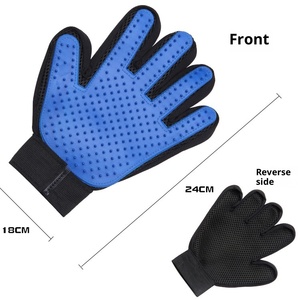 Gants en polyester écologiques neufs d'usine à 259 aiguilles pour animaux de compagnie, pour nettoyer les poils flottants, fournitures de beauté et de <span class=keywords><strong>massage</strong></span>, peigne - Product Image 4