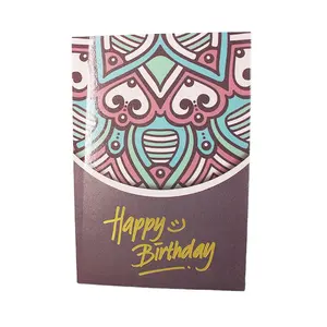 Cartão personalizado de agradecimento, cartão de presente com impressão em branco para atacado, cartão de papel para presente