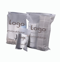 Sacs d'emballage en plastique éco-conscients GRS pour vêtements sac à fermeture éclair fermeture éclair PE t-shirt sac givré fermeture éclair poly-sacs