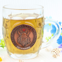 Tasse à bière en verre personnalisée avec logo souvenir, restaurant, bar, fête à domicile, ananas personnalisé