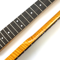 21 Fret ST Guitar Neck Vintage Tint Tiger Flame Maple Electric Guitar Neck With Rosewood Fingerboard