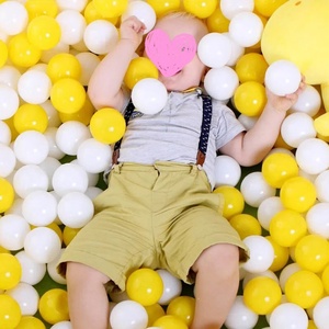 ลูกบอลพลาสติกสำหรับบ่อบอล คุณภาพสูง ขายส่ง ขนาด 5.5/7/8 ซม. หลากสี ลูกบอลพลาสติกยืดหยุ่น - Product Image 6