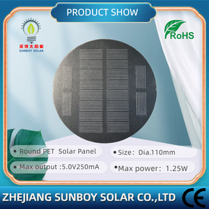Sıcak satış 110mm çap PET lamine PERC GÜNEŞ PANELI 5.0V yuvarlak güneş rüzgara dayanıklı çakmak ışık için - Product Image 3