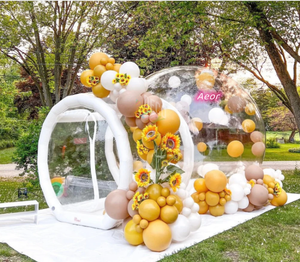 Tente dôme à air <span class=keywords><strong>gonflable</strong></span> pour la location de fête <span class=keywords><strong>ballon</strong></span> <span class=keywords><strong>gonflable</strong></span> maison à bulles dôme transparent tente de camping avec ballons - Product Image 1
