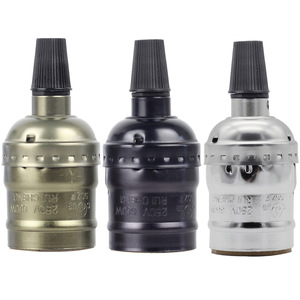 Cổ E27 giữ đèn Ổ cắm 10 Bộ Retro Nhôm Cơ sở đèn với kim loại đèn chùm phụ kiện xuyên biên giới sản phẩm - Product Image 2