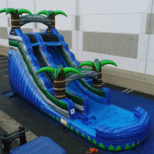 สไลเดอร์น้ำเป่าลมเกรดเชิงพาณิชย์ NBINFLATABLE รุ่น Tropical Tree Sliding Screamer พร้อมสระน้ำ - Product Image 5