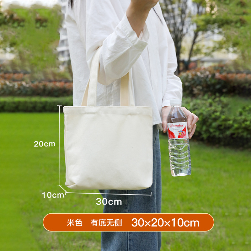 Bolsa beige horizontal de poliéster, tamaño 302010-12 amperios, sin impresión.