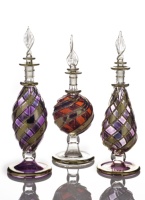 Attar d'huile de parfum Oud de luxe égyptien 30ML, fait main, pour flacon en verre imitation antique, Love GRAND BAZAAR EGYPT, technique soufflée, mini cadeau