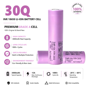 แบตเตอรี่ลิเธียมไอออนทรงกระบอก Victpower INR18650 30Q 3.6V 3000mAh เกรด A สำหรับอุปกรณ์อิเล็กทรอนิกส์สำหรับผู้บริโภค - Product Image 2