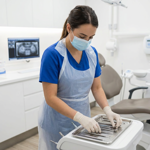 Kangle Low Price Disposable Premium Quality Disposable Transparent PE <b>Apron</b> Waterproof for Restaurant and Cooking - Product Image 2